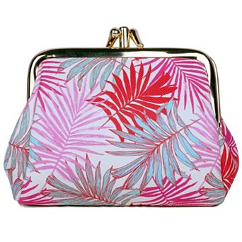 Julia Buxton Solid Pebble RFID-Blocking Triple Frame Wallet