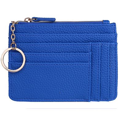 Julia Buxton Solid Pebble RFID-Blocking Slot Coin Case