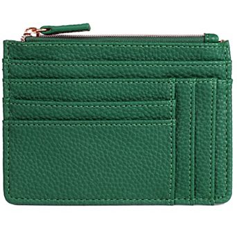 Julia Buxton Solid Pebble RFID-Blocking Slot Coin Case