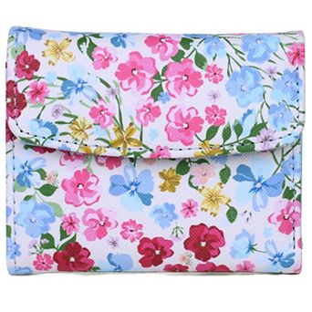 Julia Buxton Solid Pebble RFID-Blocking Mini Trifold Wallet