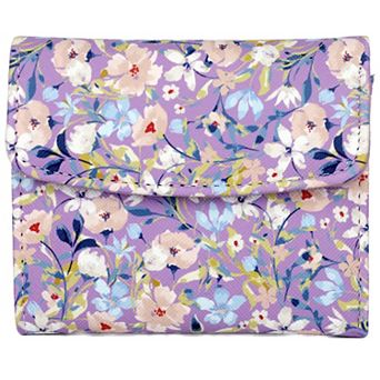 Julia Buxton Solid Pebble RFID-Blocking Mini Trifold Wallet