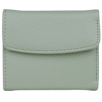 Julia Buxton Solid Pebble RFID-Blocking Mini Trifold Wallet