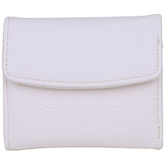 Julia Buxton Solid Pebble RFID-Blocking Mini Trifold Wallet