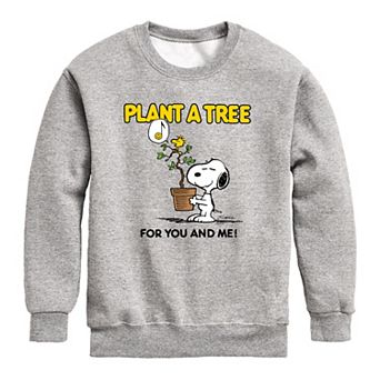 Boys 8-20 Peanuts Plant A Tree Crew Fleece Sweatshirt