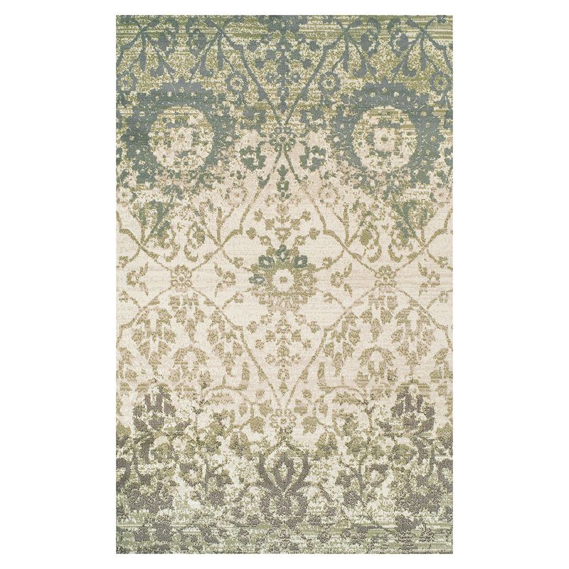 SUPERIOR Pendleton Traditional Floral Indoor Area Rug, White, 8X10 Ft