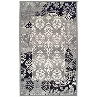 SUPERIOR Mystique Modern Damask Indoor Area Rug