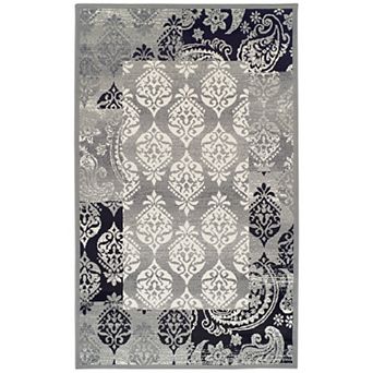 SUPERIOR Mystique Modern Damask Indoor Area Rug
