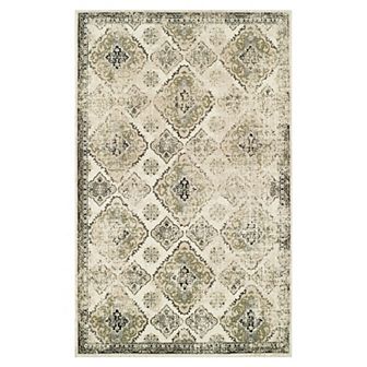 SUPERIOR Mayfair Distressed Damask Indoor Area Rug