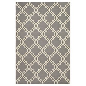 SUPERIOR Contemporary Double Trellis Indoor Area Rug