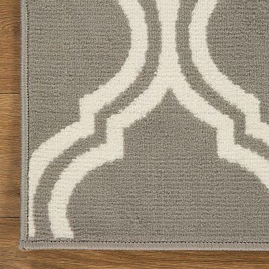 SUPERIOR Contemporary Double Trellis Indoor Area Rug