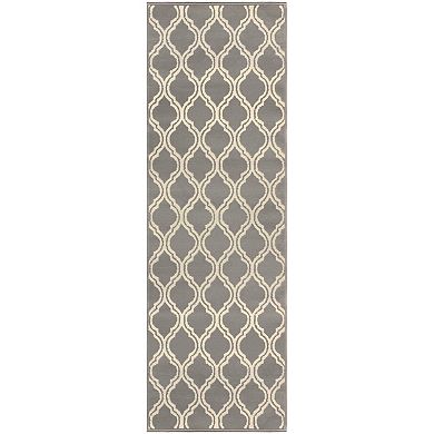 SUPERIOR Contemporary Double Trellis Indoor Area Rug