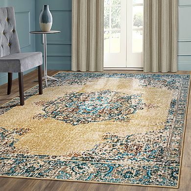 SUPERIOR Decklan Traditional Floral Indoor Area Rug