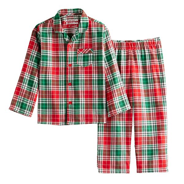 Toddler Jammies For Your Families® Merry & Bright Plaid Flannel Top