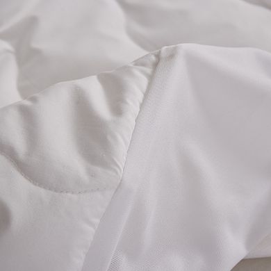 Farm To Home Organic Cotton Cover Wavy Channel Down Alternative Mattress Pad
