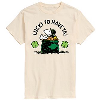 Men's Peanuts Lucky To Have Ya Tee