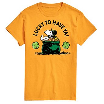 Men's Peanuts Lucky To Have Ya Tee