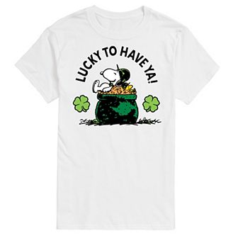 Men's Peanuts Lucky To Have Ya Tee