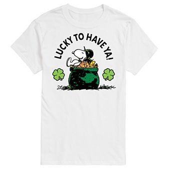 Men's Peanuts Lucky To Have Ya Tee