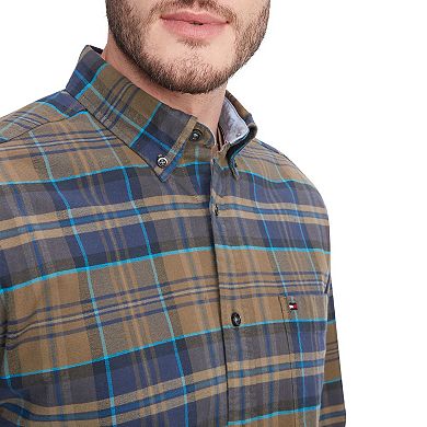 Men's Tommy Hilfiger Brushed Twill Gingham Button Down Shirt