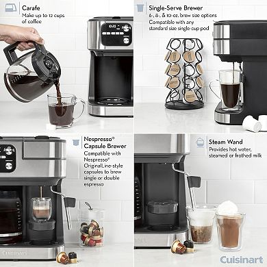 Cuisinart® Coffee Center Barista Bar 4-in-1 Coffee and Espresso Maker (Compatible with Nespresso Original Line)