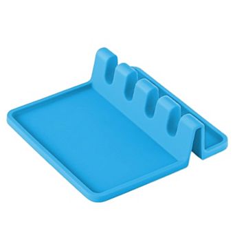 Zulay Kitchen Silicone Utensil Rest with Drip Pad for Multiple Utensils