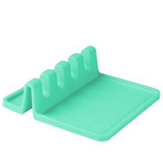 Zulay Kitchen Silicone Utensil Rest with Drip Pad for Multiple Utensils