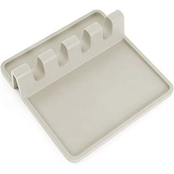 Zulay Kitchen Silicone Utensil Rest with Drip Pad for Multiple Utensils