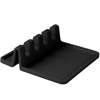Zulay Kitchen Silicone Utensil Rest with Drip Pad for Multiple Utensils