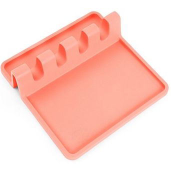 Zulay Kitchen Silicone Utensil Rest with Drip Pad for Multiple Utensils