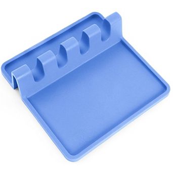 Zulay Kitchen Silicone Utensil Rest with Drip Pad for Multiple Utensils