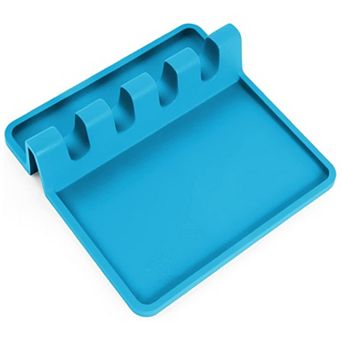 Zulay Kitchen Silicone Utensil Rest with Drip Pad for Multiple Utensils