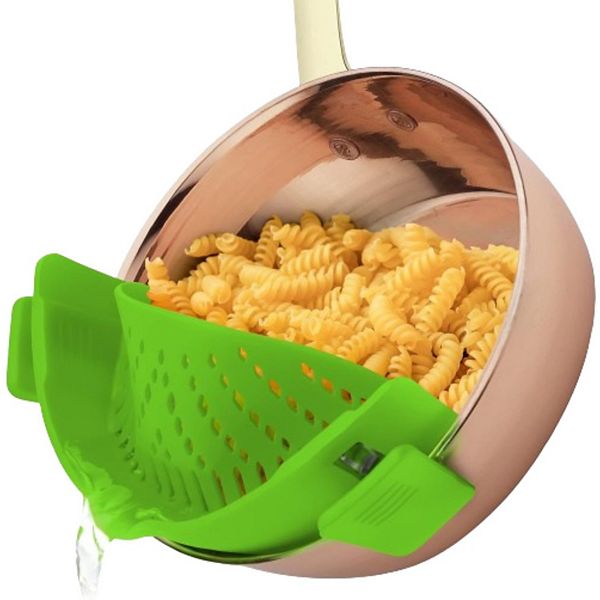 Zulay Kitchen Adjustable Snap On Strainer for Most Pots & Pans