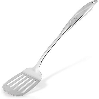 Zulay Kitchen Slotted Turner Metal Spatula