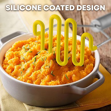 Silicone-coated Potato Masher
