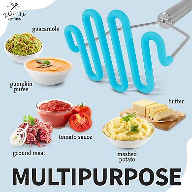 Zulay Kitchen Silicone-coated Potato Masher