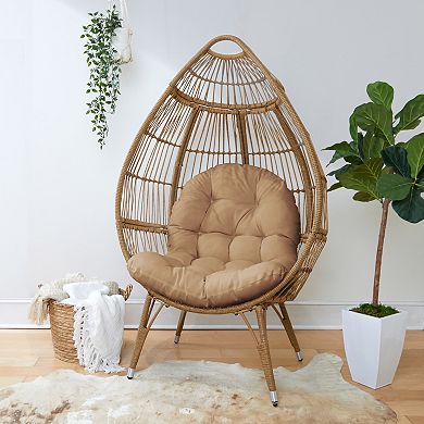 Sorra Home Khaki Egg Chair Cushion