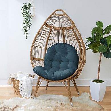 Sorra Home Wedge Wood Egg Chair Cushion