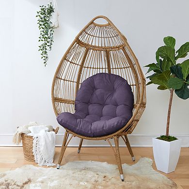 Sorra Home Dark Lilac Egg Chair Cushion