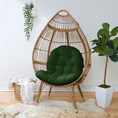 Sorra Home Hunter Green Egg Chair Cushion