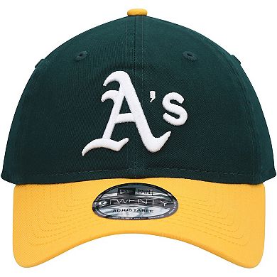 Men's New Era Green/Gold Oakland Athletics Team Replica Core Classic 9TWENTY Adjustable Hat