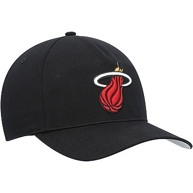 Men's '47 Black Miami Heat Hitch Snapback Hat