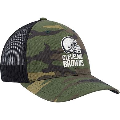 Men's '47 Camo/Black Cleveland Browns Trucker Adjustable Hat