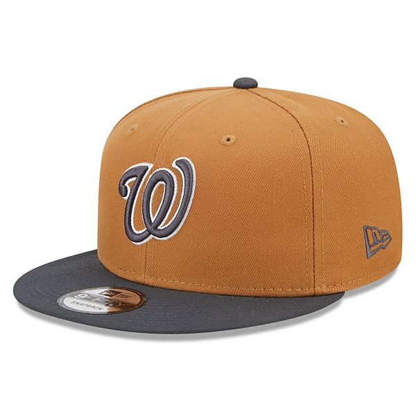 Men's New Era Brown/Black Washington Nationals Color Pack 2-Tone 9FIFTY  Snapback Hat