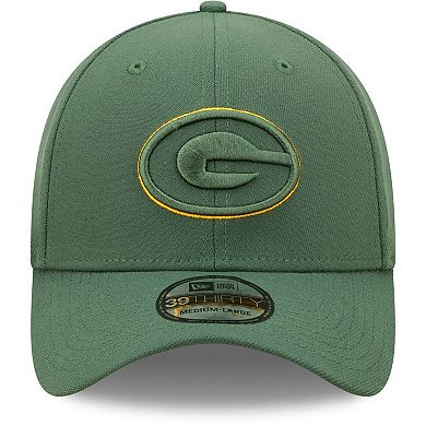 Men's New Era Green Green Bay Packers Elemental 39THIRTY Flex Hat