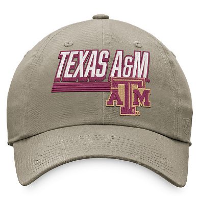 Men's Top of the World Khaki Texas A&M Aggies Slice Adjustable Hat