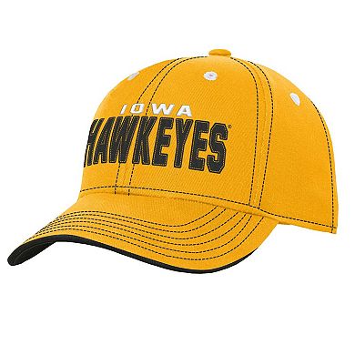Youth Gold Iowa Hawkeyes Old School Slouch Adjustable Hat