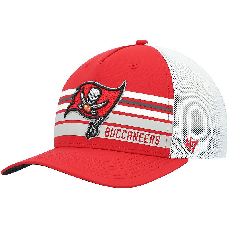 Mens 47 Red Tampa Bay Buccaneers Altitude II MVP Trucker Snapback Hat