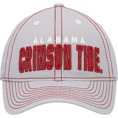 Youth Gray Alabama Crimson Tide Old School Slouch Adjustable Hat