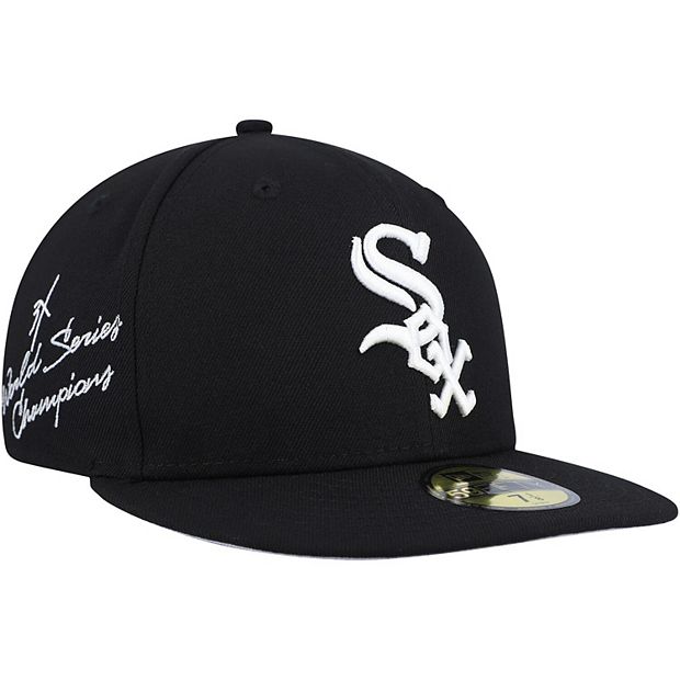 Kids New Era White Sox B&W 59FIFTY Fitted Cap