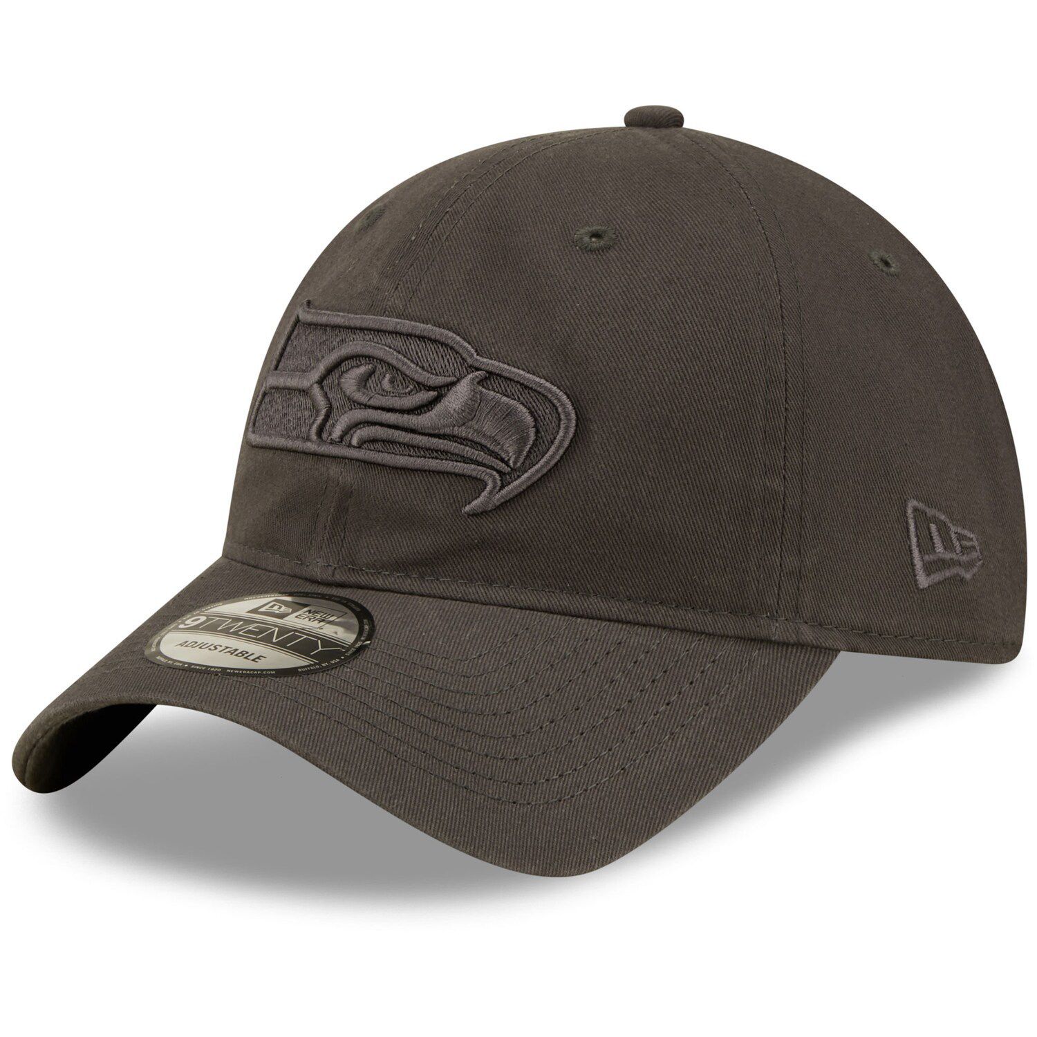 Men's '47 Black Los Angeles Rams Team Tonal Clean Up Adjustable Hat